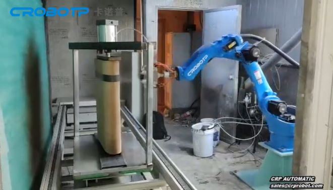 Aplikasi Penyemprotan Robot Industri CROBOTP